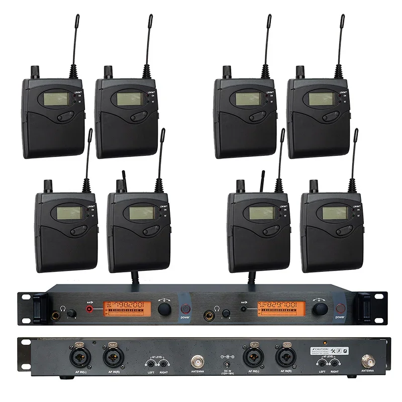 In Ear Monitor Wireless System SR2050 Double transmitter Monitoring Professional for Stage Performance 8 receivers