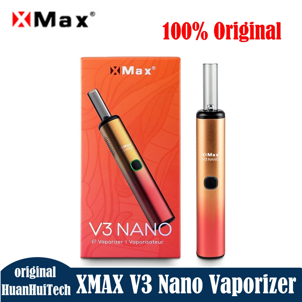 

Оригинальный комплект испарителя XMAX V3 NANO для сухих трав, конвекция, аккумулятор 1000 мАч, нагрев 20 секунд со стеклянным мундштуком, ручка, электронная сигарета