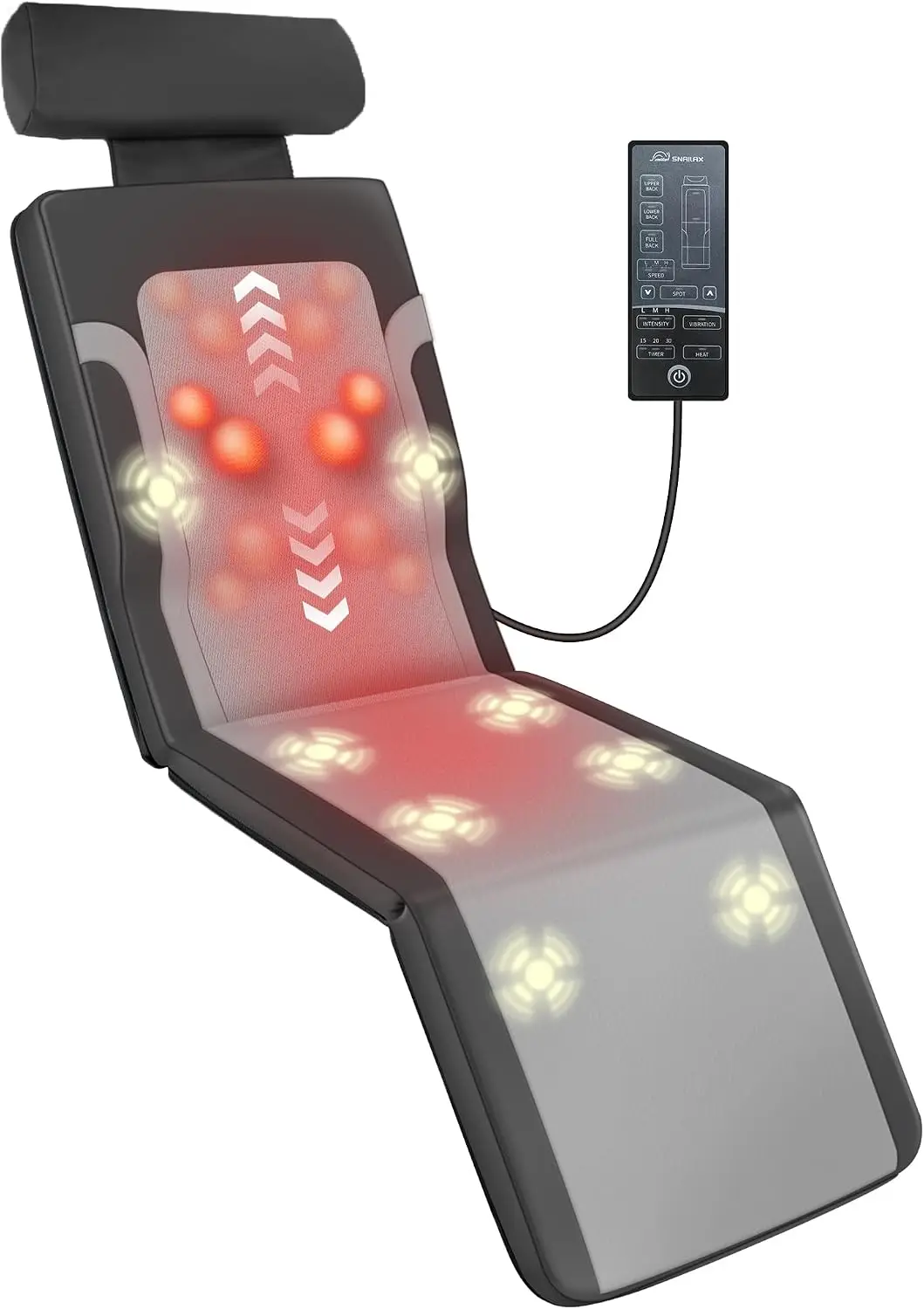 Full Body Heat Vibration Massager Mat Shiatsu