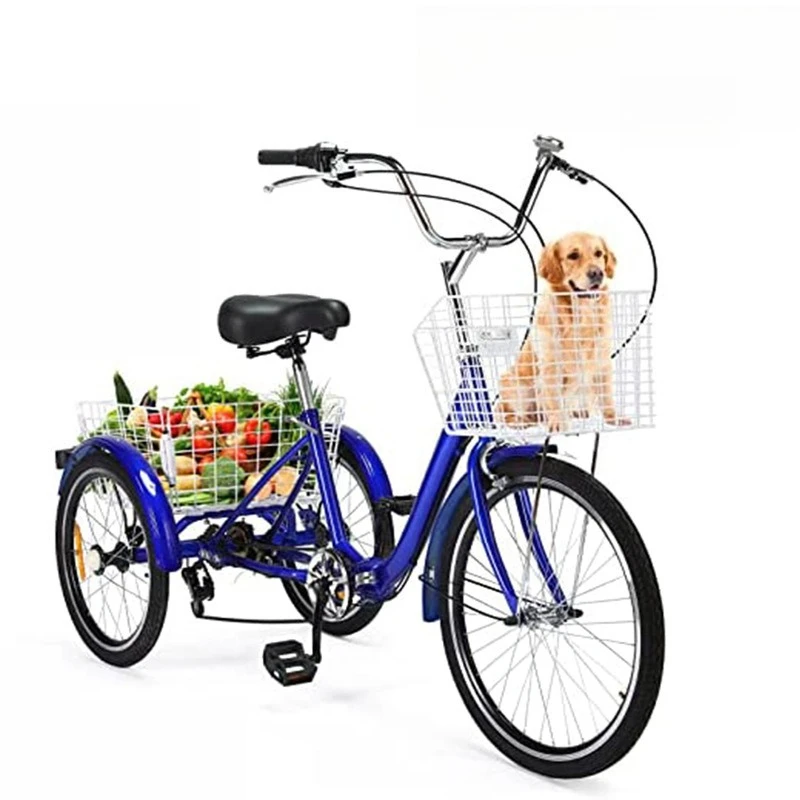 

Pedal folding tricycle upgrade pre-installed 7-speed tricycle