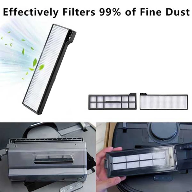 N85R-Compatible con Eufy X10 Pro Omni, cepillo lateral principal de repuesto, filtro HEPA, almohadillas para fregona, bolsas de polvo, accesorios de repuesto