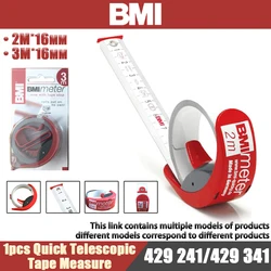 BMI Precision Quick Telescopic Tape Measure 2m/3m Germany Locking Tape Measure NO.429 241 429 341
