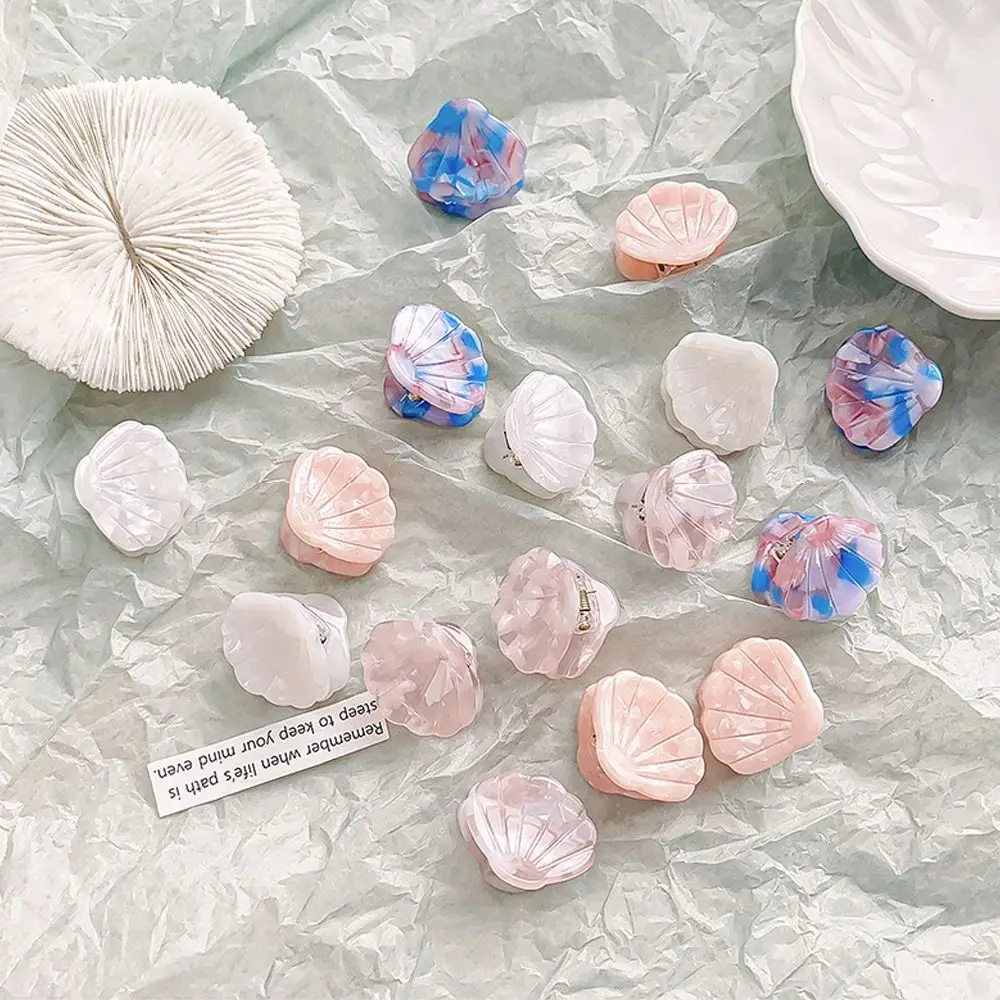 

Acetate Shell Shape Hair Clips Cute Mini Ocean Animal Mini Hairpin Fan Shape Geometric Small Hairgrips Party