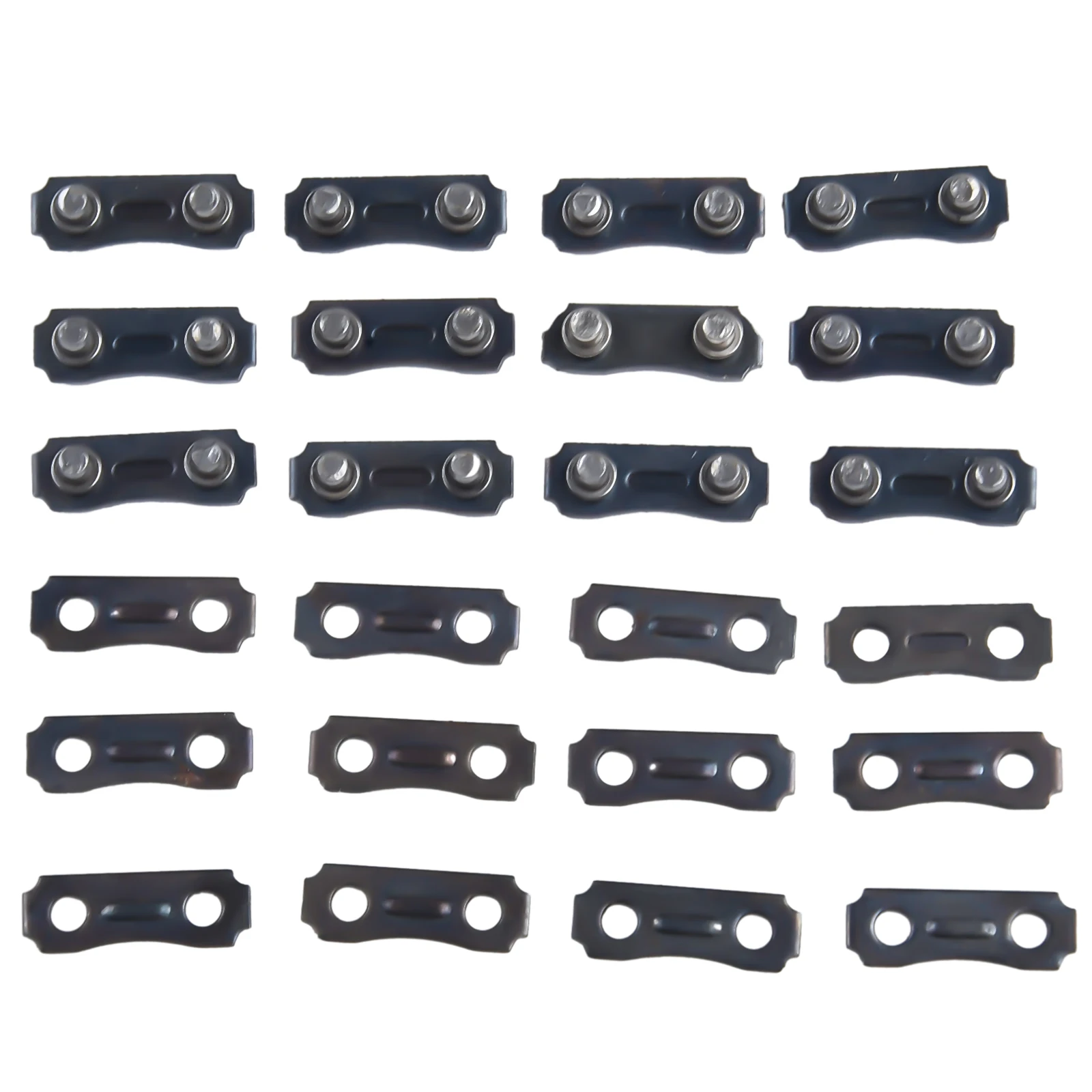 12set Chainsaw Chain Links Connectors 3/8 LP .050 Inch Links Tie Straps For Chainsaw Preset Straps Metal Garden Power Tools