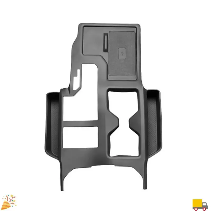 صندوق تخزين من السيليكون لوحة وحدة التحكم المركزية لتويوتا لاند كروزر 250 برادو J250 LC250 2024 2025 لوحة شحن لاسلكية #5