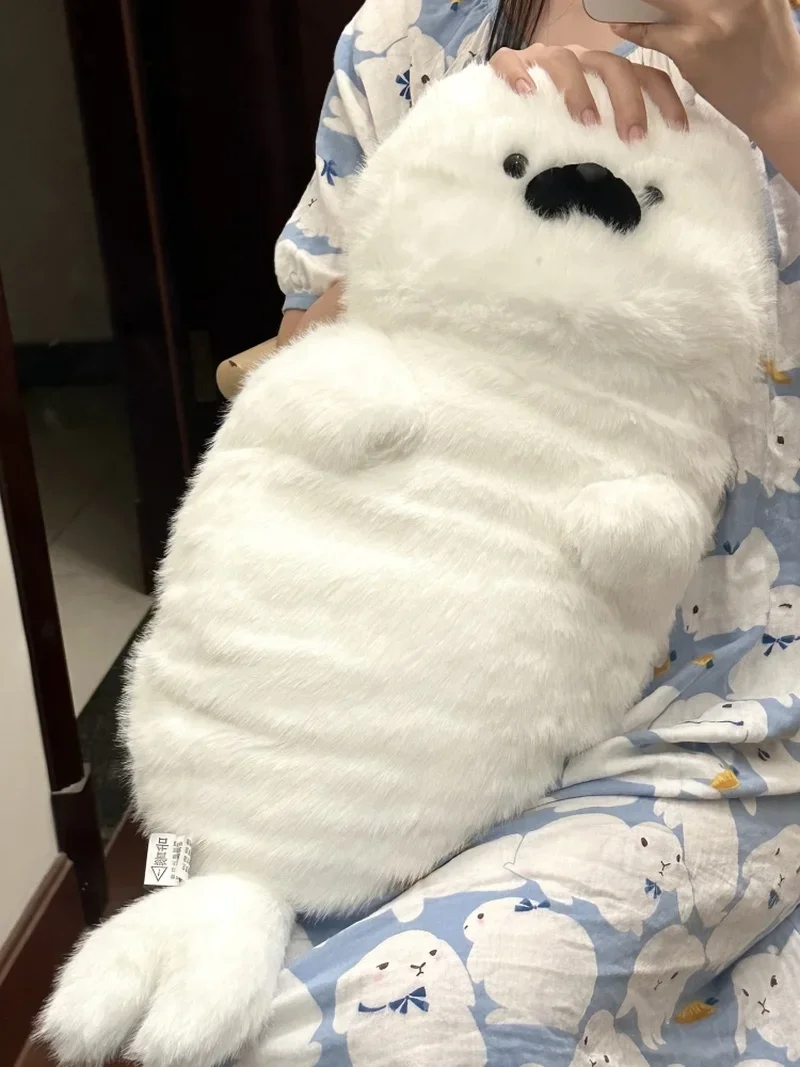 Original 70cm Cute Seal Doll Plush Toy Cuddly Bed With Sleeping Sea Otter Doll Super Soft Doll Birthday Gift For Girl And Kid