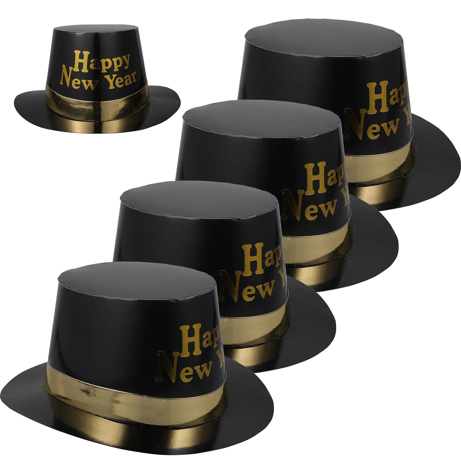 

5pcs Birthday Hats Lightweight New Year Decorations Eve Party Hats For Kids Diy Photo Props Music Party Accessory