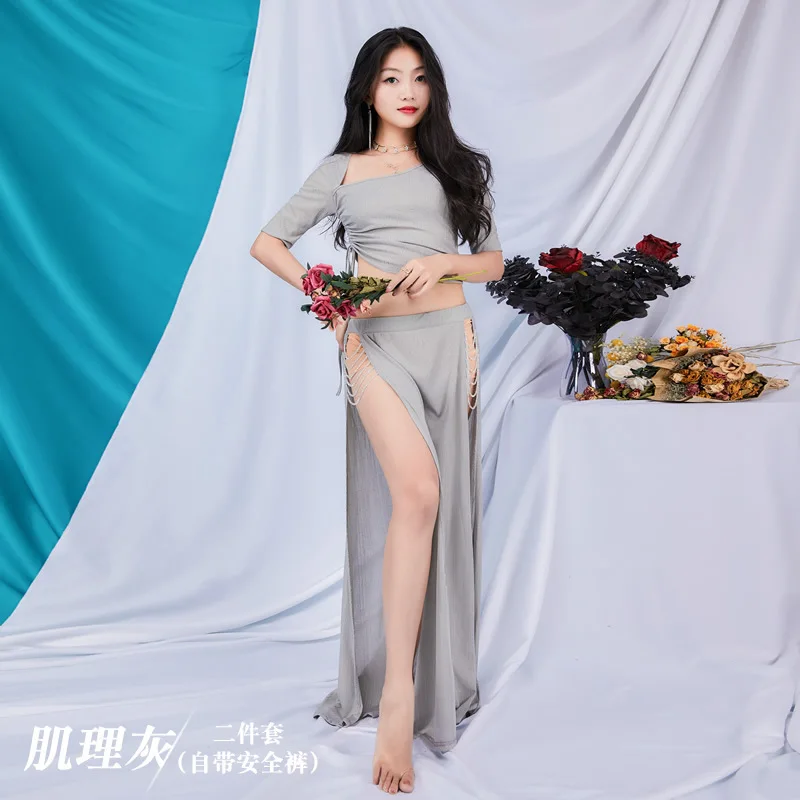 

Новый комплект для танца живота, изысканная крышка для живота с кристаллами и бисером, профессиональная одежда для выступлений, тренировочная одежда