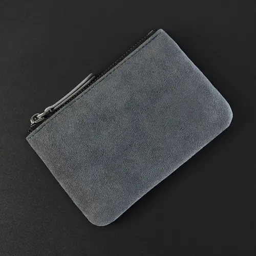 Imagen 2 del producto Mini billeteras de PU a la moda, monederos, tarjetero, monedero, bolsa de cambio con cremallera para hombres y mujeres