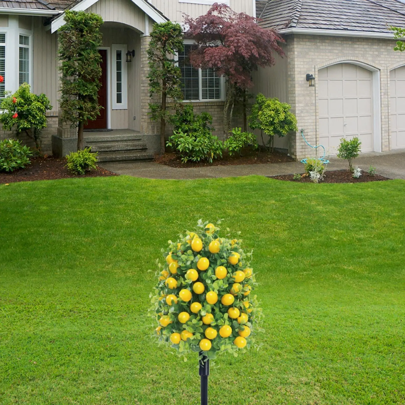 

Artificial Plant Garden Stake 22\" Landscape Accessories Faux