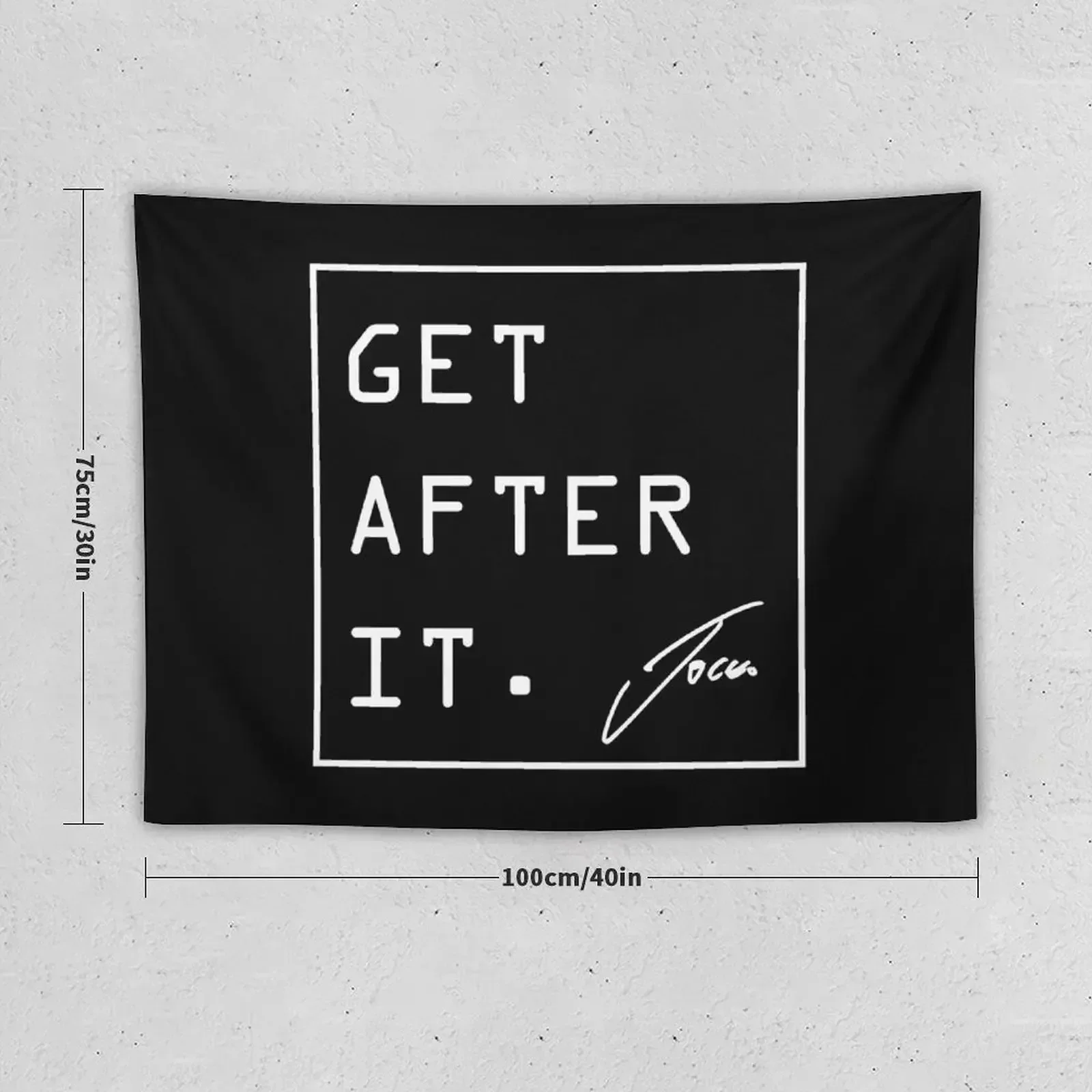 GET AFTER IT - Jocko Tapestry Wall Hangings Decoration Bedroom Decoration Carpet On The Wall Tapestry