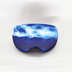 Cubierta protectora de microfibra para gafas de esquí, protector elástico para gafas de nieve, patrón del cliente, fabricante