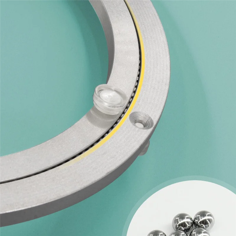 ABRU-Round Table Turntable Base Dining Table Bearing Furniture Table Top Aluminum Alloy Rotating Track