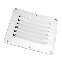 Marine Boat Square Air Vent Tampa da grelha, ventilação de escape ajustável Ventilação de aço inoxidável Louvered Ventilador Grill