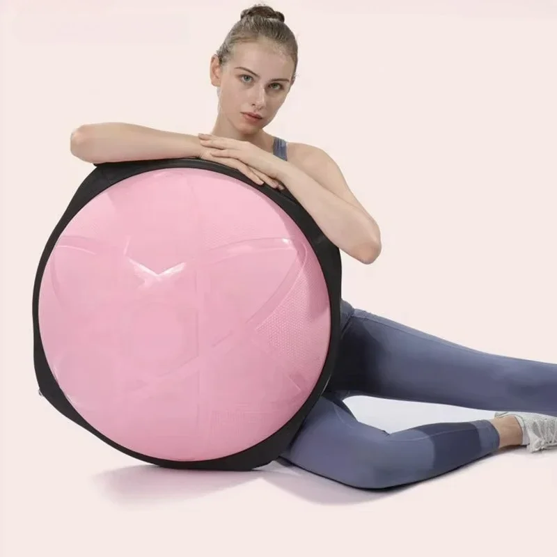 Anti Burst Inflatable Balance Half Ball Stable Smooth Design Ideal For Home Fitness And Daily Stability Training