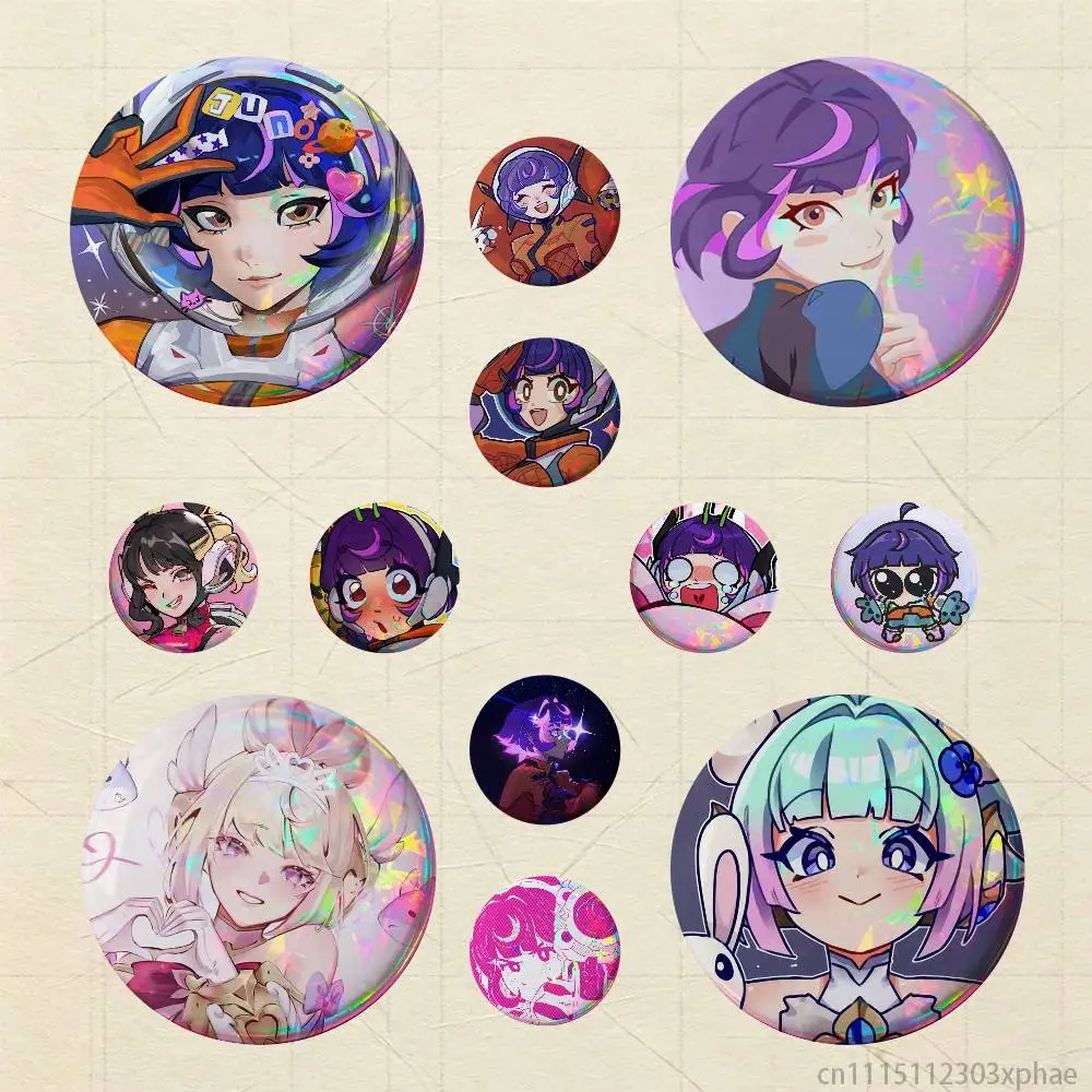 O-Overwatch Juno Badges 25 32 44 58 75 mm Round Customizable Wholesale Fan goods Self-made fan freebies