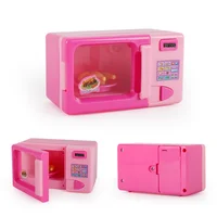 Maison de jeu de cuisine simulée pour enfants, petits appareils, réfrigérateur, sèche-cheveux au micro-ondes, Machine à café, bouilloire électrique, jouets 4