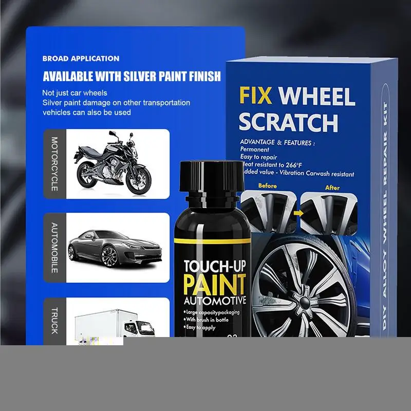 Wheel Scratch Repair Kit Wheel Paint Repair Vehicle Scratch Remover Wheel Repair Tool Set Scratch Repair Tool Quick and Easy