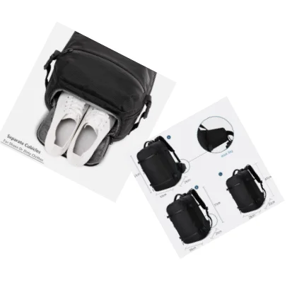 OZUKO 17 Inch Laptop Backpacks Multifunction Men Backpack for Waterproof USB Charging Travel Backpack Large Capacity Mochila