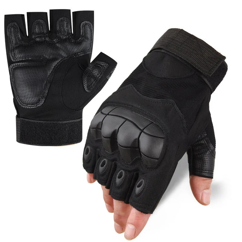 Summer Breathable Motorcycle Gloves fingerless Motocross Riding Gloves Wear resistant and anti slip tactical gloves Guantes Moto