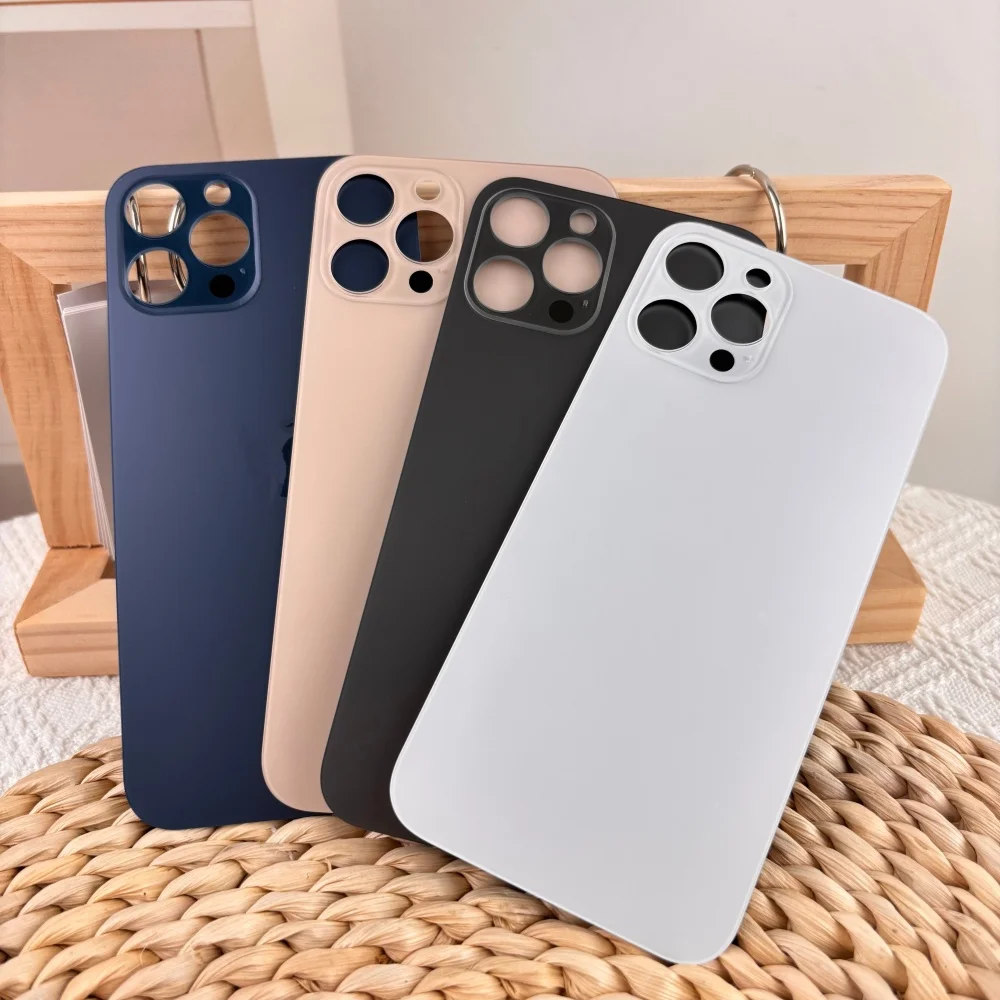 Replacement Back Glass Cover For Apple iPhone 12Pro/ 12 Pro Max Rear Housing Battery Door Case & Camera Lens Cutout Repair Parts