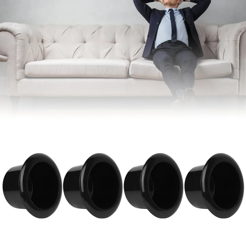 4Pcs ABS Plastic Cup Holder 110×63mm 85mm Inner Diameter Cup Holder Stand Durable Black Chair Accessories Sofa Couch