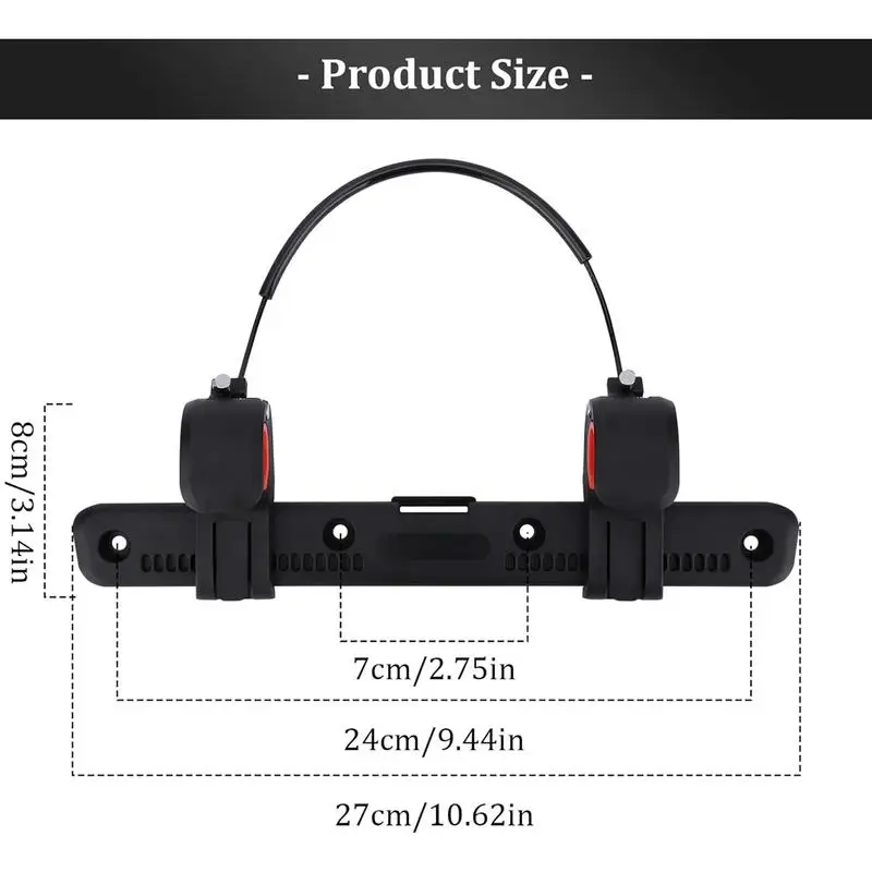 Klamra do torby bocznej roweru 360-stopniowa regulowana klamra do torby bocznej bagażu Motocykle Stojak na siodełko rowerowe Sprzęt jeździecki