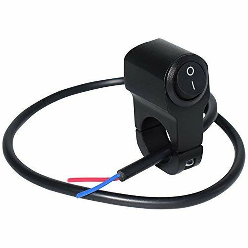 7/8in Motorcycle Handlebar Headlight ON/OFF Switch Light Button Aluminum Alloy Waterproof Fog Spotlight Switch for Scooter ATV