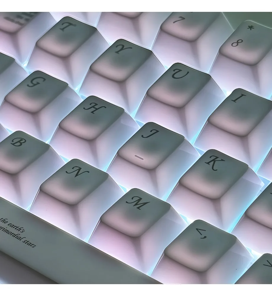 

Personalized keycaps original high PBT custom DIY mechanical keyboard white ceramic keycap small set