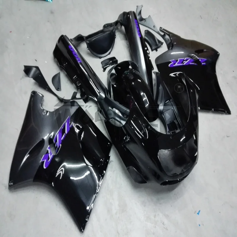 Full fairing kits for ZX-11 1990 1991 1992 1993 1994 1995 1996 1997 1998 1999 2000 2001 black ZZR1100 ABS plastic Fairings