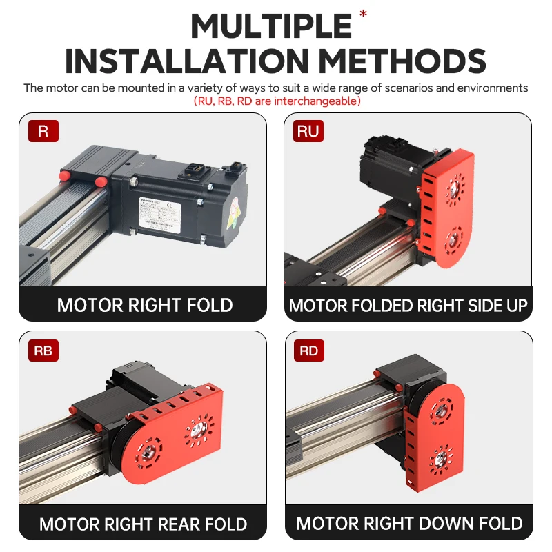 QRXQ RXP60 belt linear guide servo high precision positioning industrial machinery linear stage Platform Open linear module