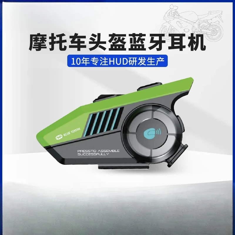 Motorcycle locomotive bluetooth headset full helmet half helmet long battery life waterproof #2