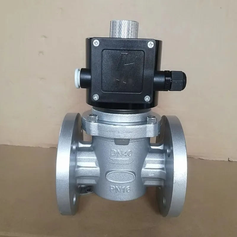 Válvula solenoide de gas DN40F 220-240v Válvula solenoide neumática