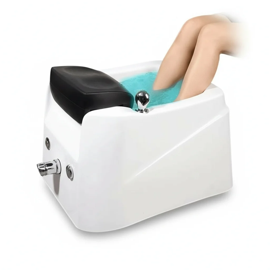 

Electric Pedicure Basin, Acrylic Heated Foot Spa Bath Massager, with Drain, Portable Pedicure Bowl for Beauty Nail Salon