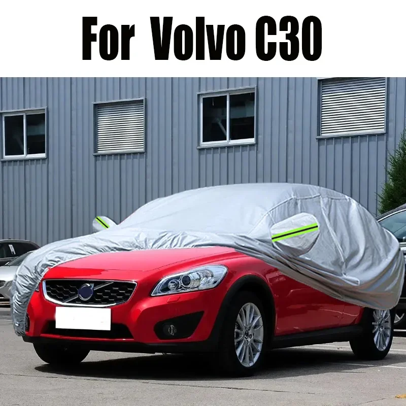 Waterproof Car Cover For Volvo C30 Outdoor Anti-UV Sun Shade Snow Rain Protection Auto Cover Dustproof