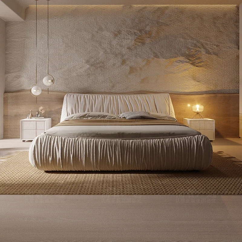 European Simple Bed Double King Size Luxury Castle Sleeping Bed Sun Design Bedroom Queen Tatami Safe Beliche Home Furniture