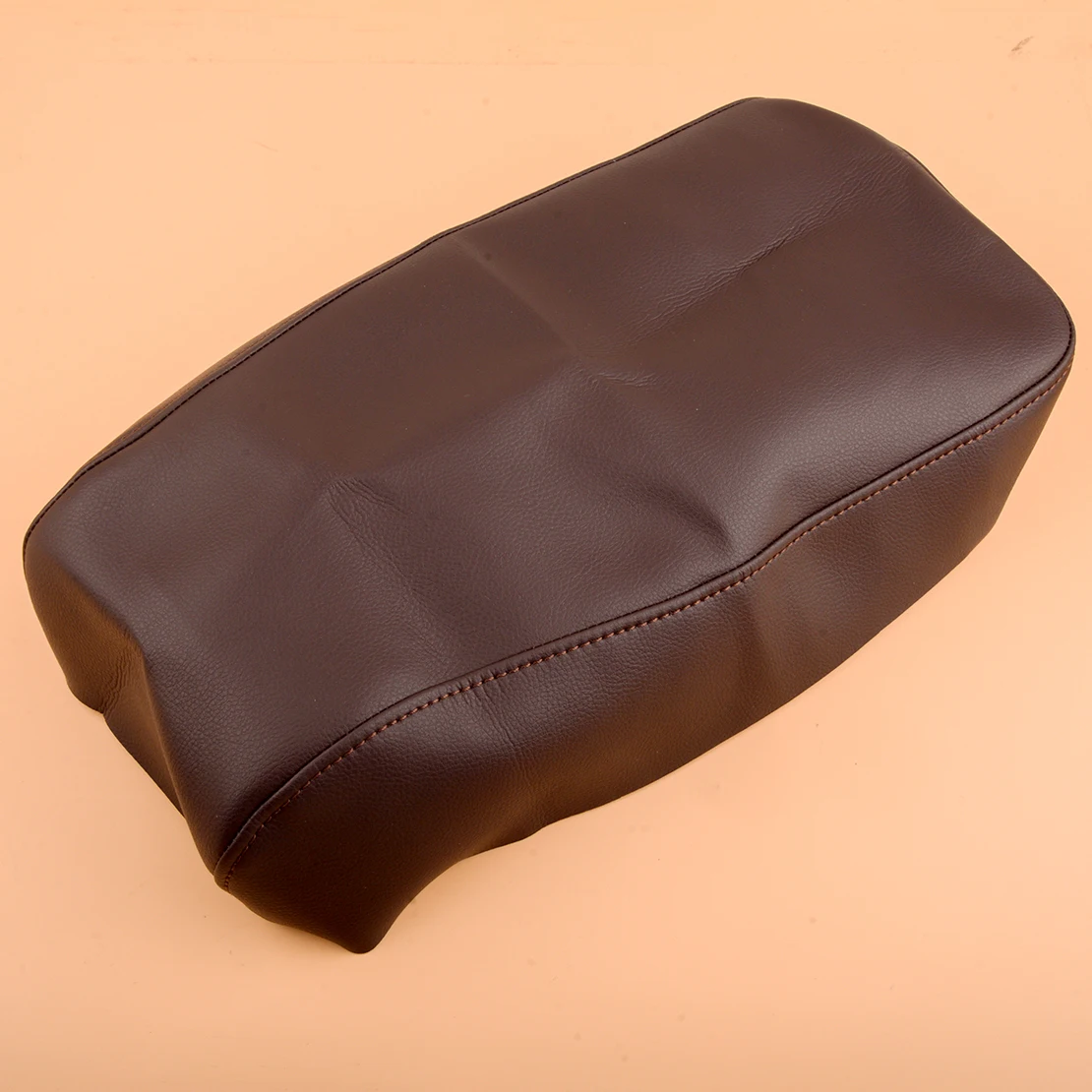 Car Center Console Lid Armrest Cover PU Leather Brown Fit for Toyota Avalon 2013 2014 2015 2016 2017 2018