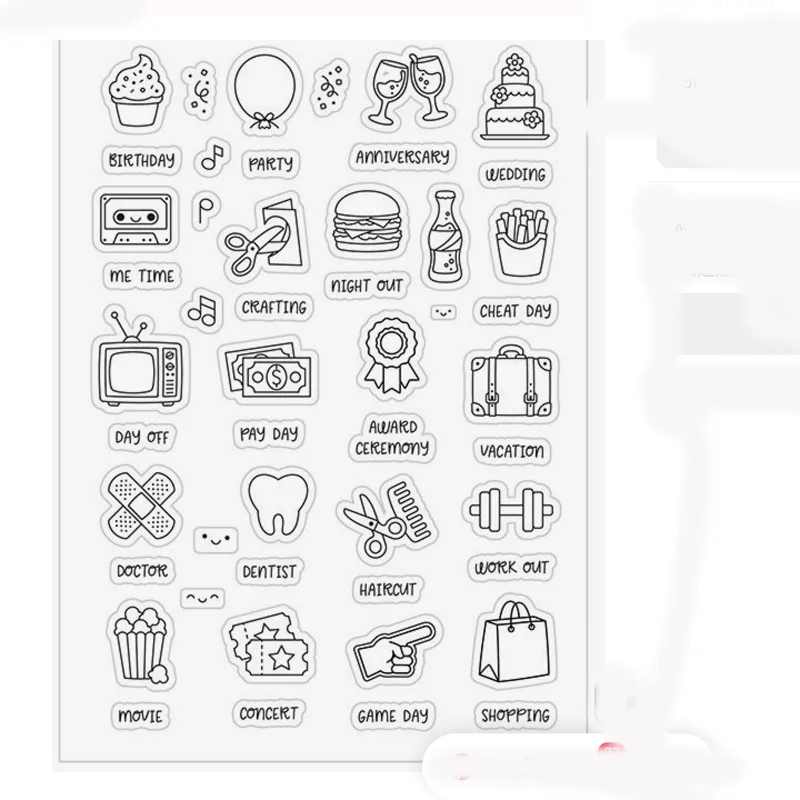 New Clear Stamp for Scrapbooking Transparent Silicone Rubber DIY Photo Album Decor