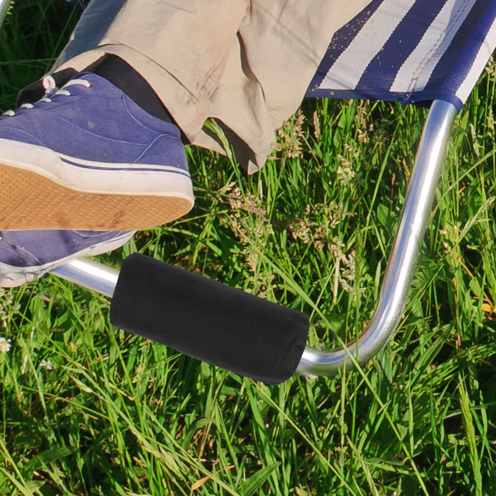 

2Pcs Patio Chair Footrest Pad Lightweight Compact Design for Easy Storage Transport Compatible with Lounge Sling Folding Chairs