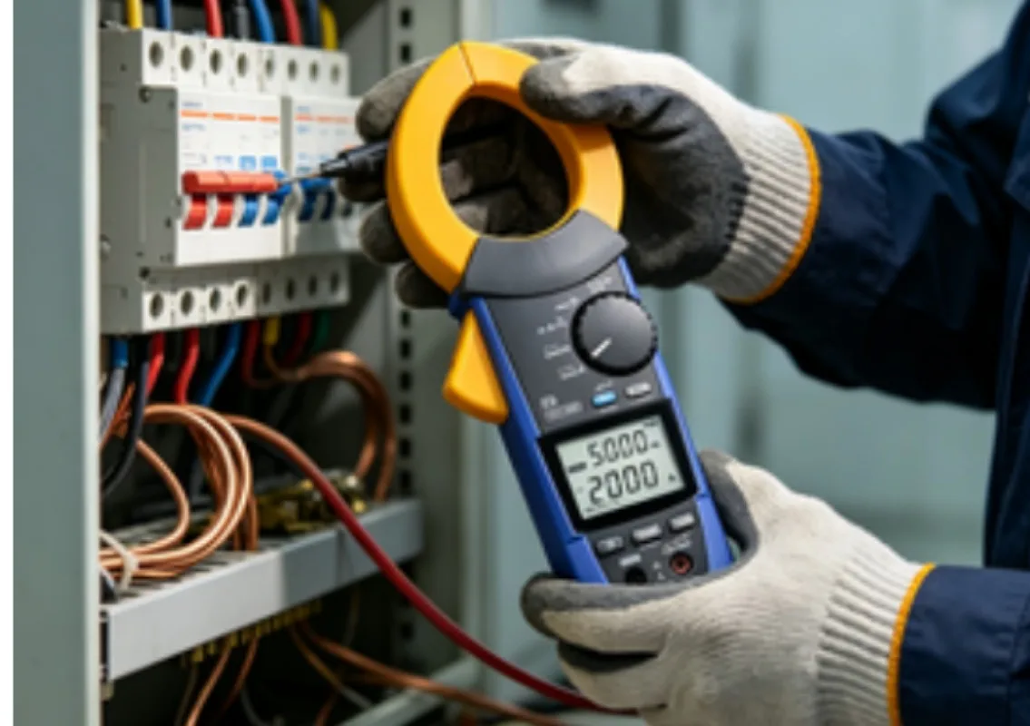 CM4373‑50 True‑RMS AC DC Clamp Meter, 2000A AC DC Current Measuring Digital Multimeter