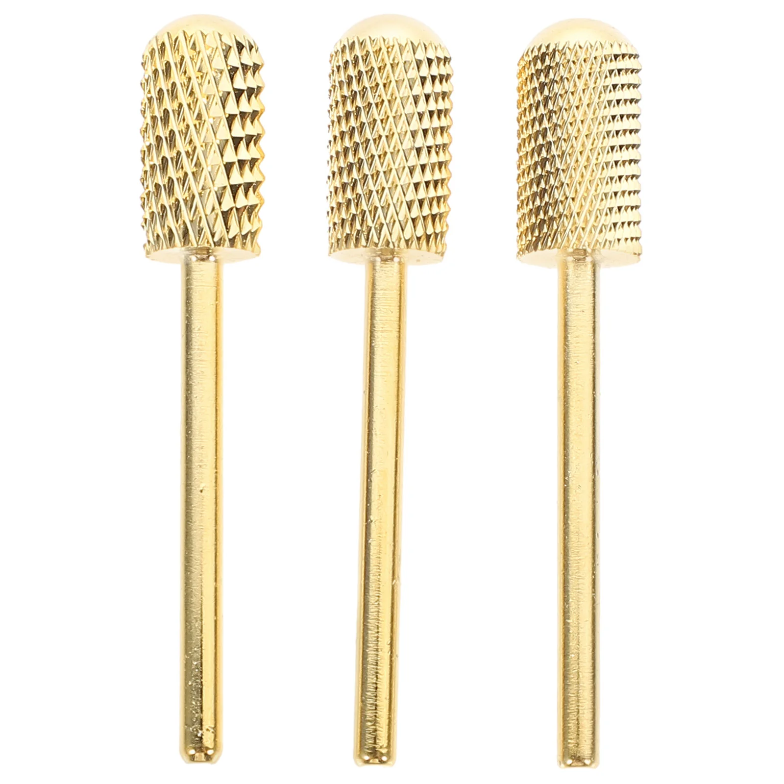 

3 Pcs Nail Polisher Carbide Drill Bits for Nails Gold Cuticle Accessories Manicure