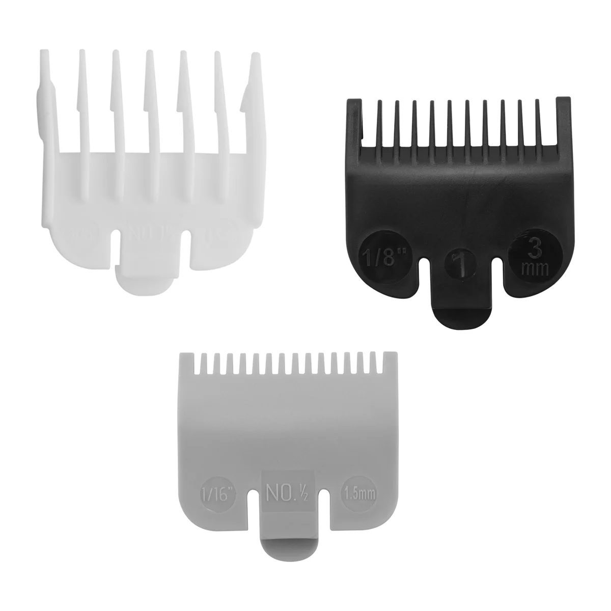 3 Stuks Universele Tondeuse Limiet Kam Limiet Kam Haircut Tools Elektrische Clipper Remklauw 1.5Mm/3Mm/4.5Mm