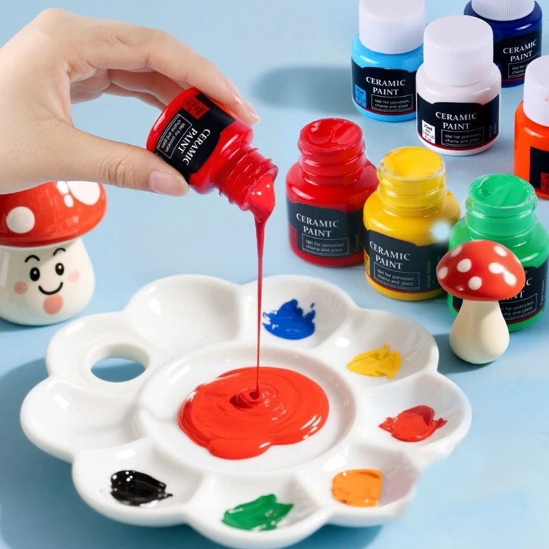  Oven Bake Ceramic Paints 12 Rich Tones Great For New Users And Creators