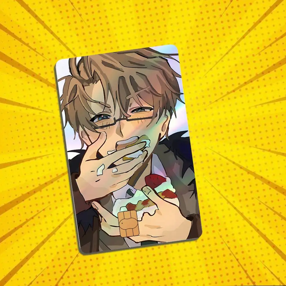 Arthur Kirkland Alfred F Jones APH Hetalia Laser shimmer Name Card Sticker Decorate Bank Card Couple Student Study Supplies