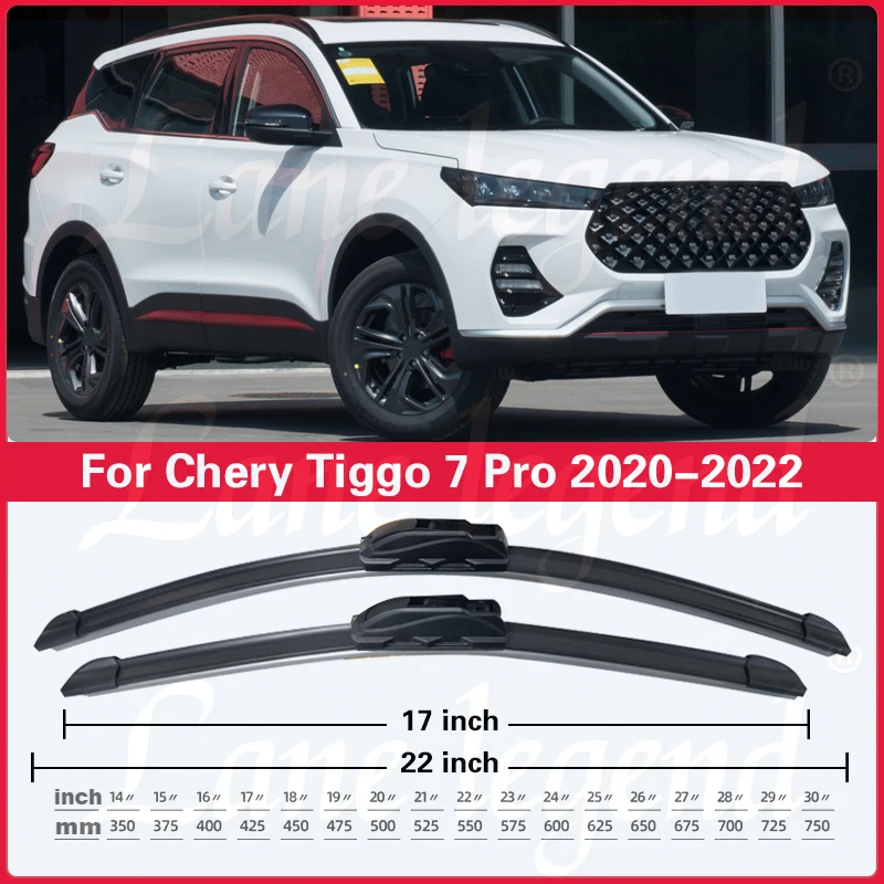 Car Front Rear Wiper Blades For Chery Tiggo 7 Pro 2020 2021 2022 Windscreen Windshield Clean Window 22\