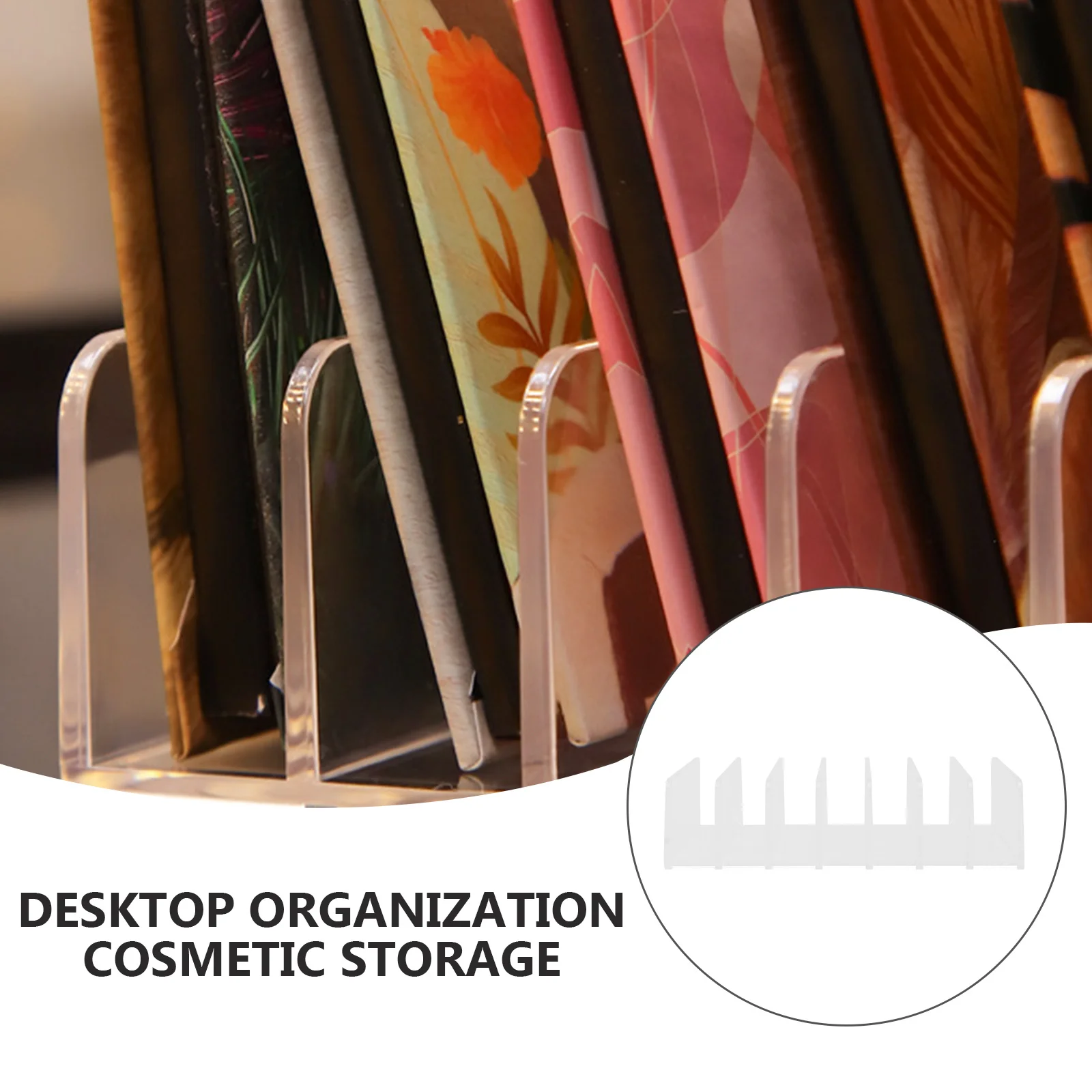 1 Stück Mehrzweck-Rack, große Kapazität, Lidschatten-Aufbewahrung, Schnallen-Design, robuste Make-up-Finishing-Box für Tischplatte