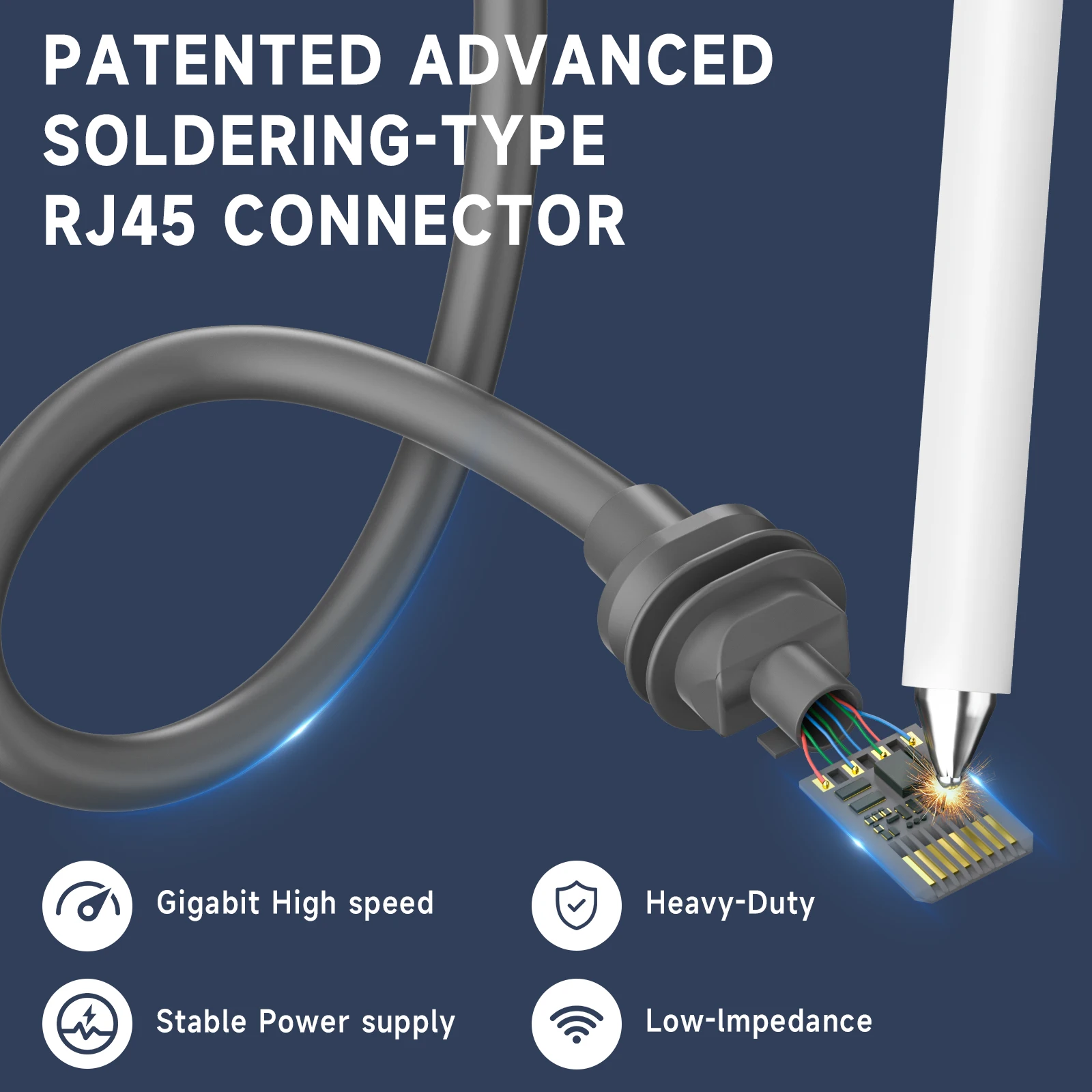 Suntaiho معيار تشغيل Starlink Gen 3 كابل Starlink Cable Gen 3 استبدال كابل V3 القياسي مقاوم للماء Starlink إيثرنت