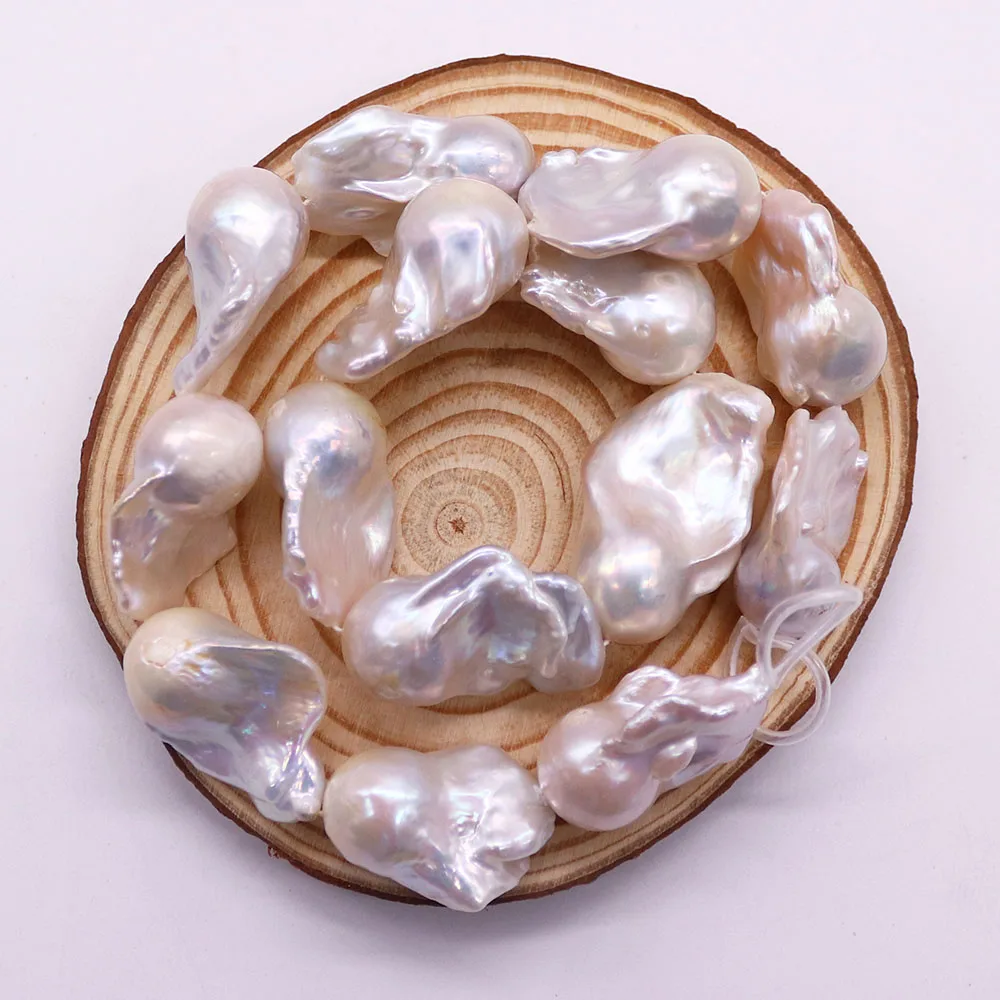 

Natural Freshwater Large Pearls Irregular Shape Straight Holes High-quality Beaded DIY Necklaces Bracelets Earrings Accessories