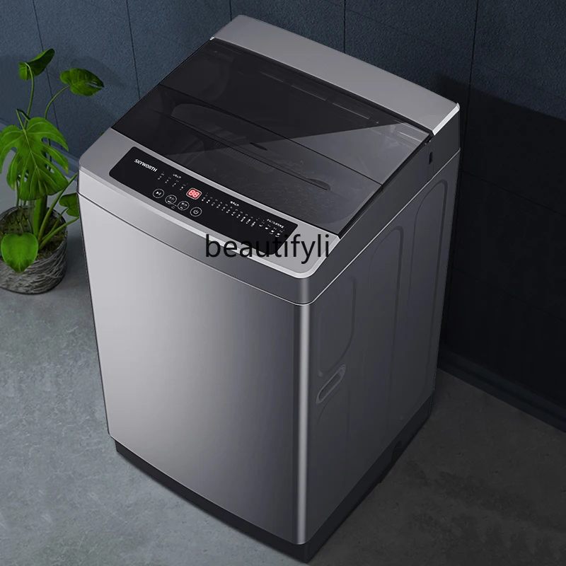 

Fully automatic washing machine 10kg pulsator Fully automatic household dehydration and drying machine