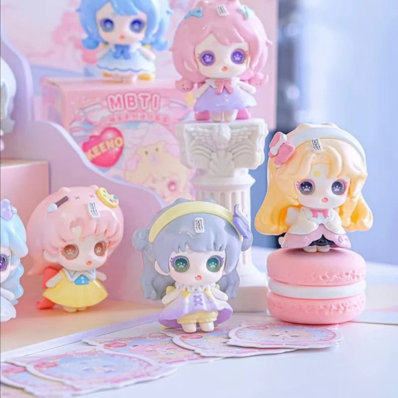 Nuevo producto auténtico Keeno Mbti serie de amigos lindos Mini caja ciega muñeca de juguete adorno de escritorio regalo de cumpleaños sorpresa coleccionable